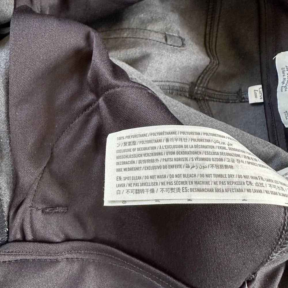NWT Abercrombie & Fitch Leather Curve Love The ‘90s Straight Ultra HR Navy 28|6 - Picture 5 of 5